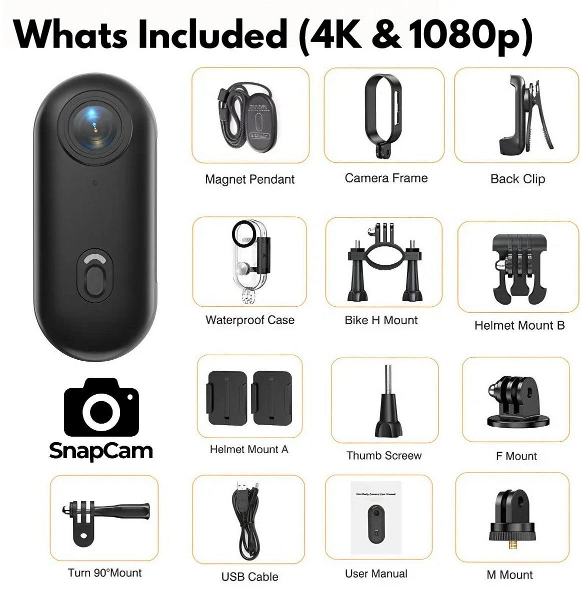SnapCam™ - The #1 Smallest POV Camera