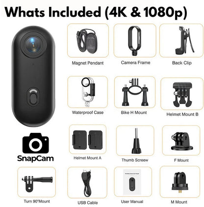 SnapCam™ - The #1 Smallest POV Camera